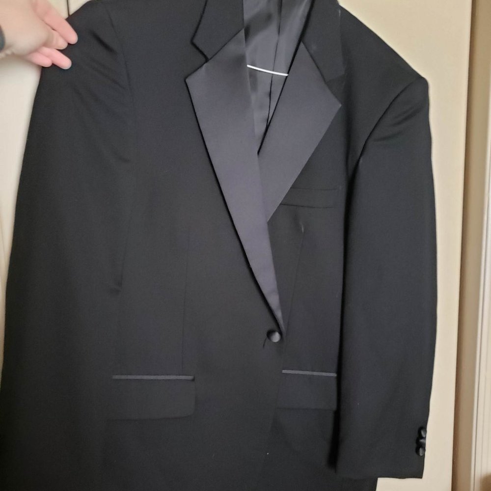 versini tuxedo black suit